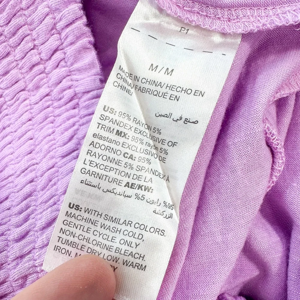 Soma Purple Embroidered Lace Cropped Pajama Pants - Picture 6 of 6